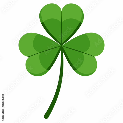 low growing clover with three lobed leaves