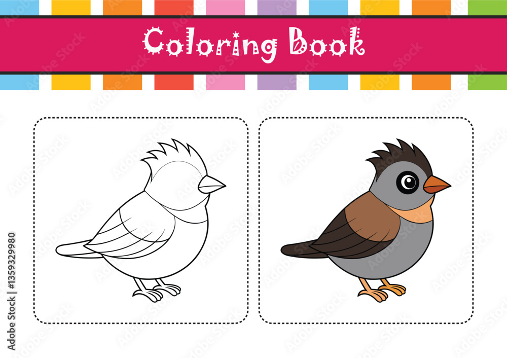 Obraz premium Vivid Eurasian Blackcap Bird Design