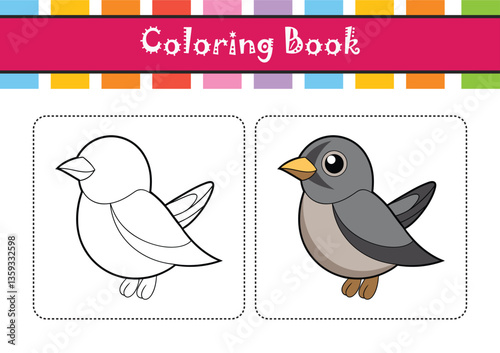  Vivid Gray-cheeked Thrush Bird Design