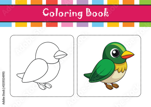  Jamaican Tody Bird Colorful Illustration