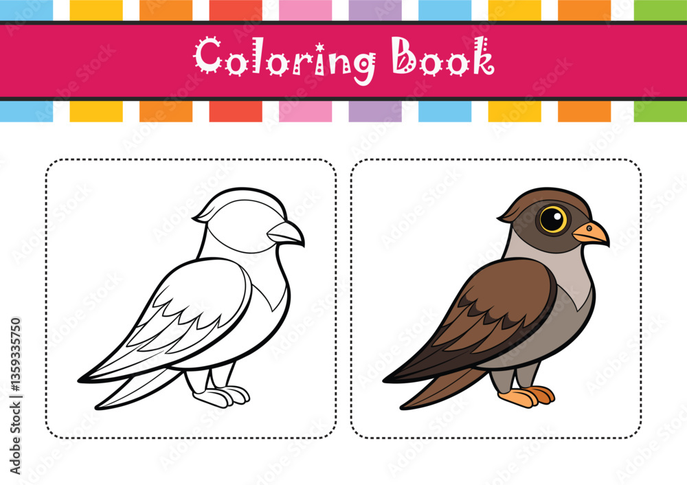 Elegant Lesser Nighthawk Bird Vector Elegant Lesser Nighthawk Bird Vector