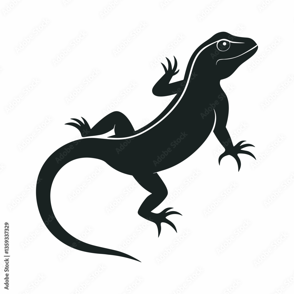 Obraz premium Lizard vector style illustration.