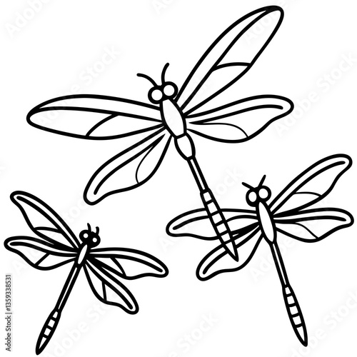 dragonfly vector illustration
