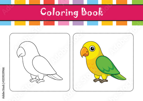  Vivid Yellow-naped Amazon Bird Artwork