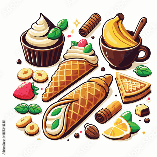 dessert, sweet, pastry, food, cannoli, chocolate, cream, italian, cannolo, delicious, italy, traditional, gourmet, sicily, background, bakery, creamy, crust, cheese, white, breakfast, filled, baked, s