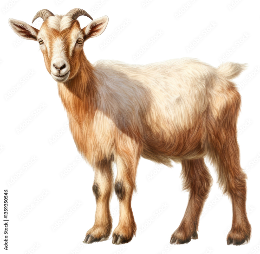 Fototapeta premium PNG Goat livestock mammal animal.