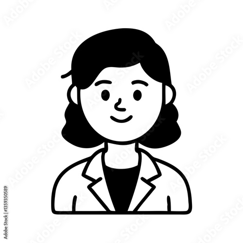 Biologist hand drawn illustration