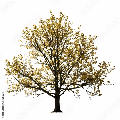 Isolated tree on a white background for architectural use