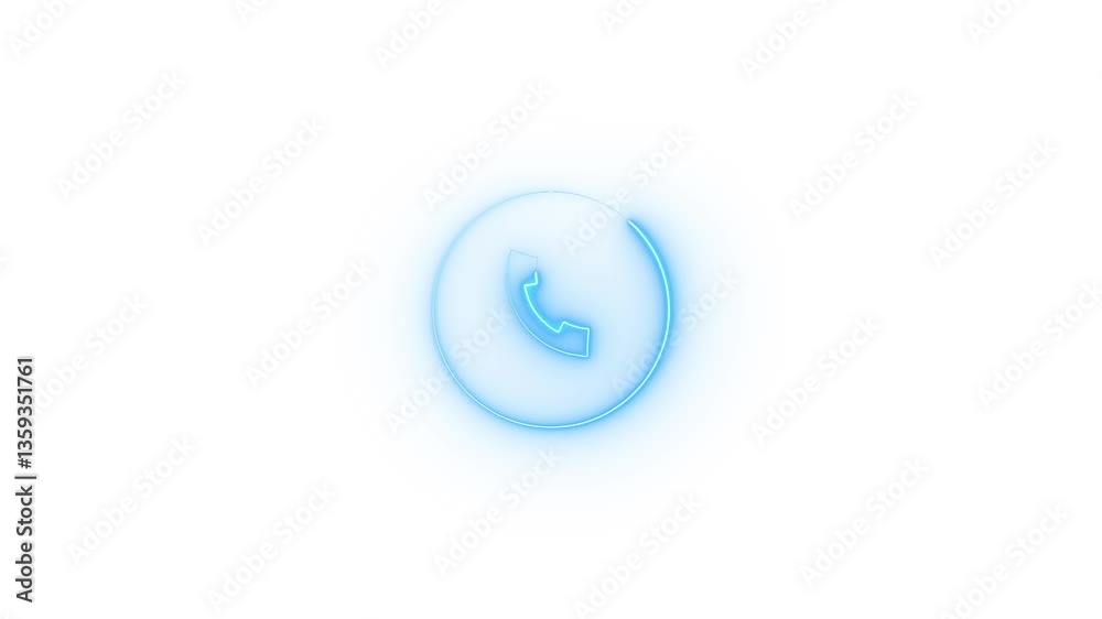  Telephone Calling Icon Animation.