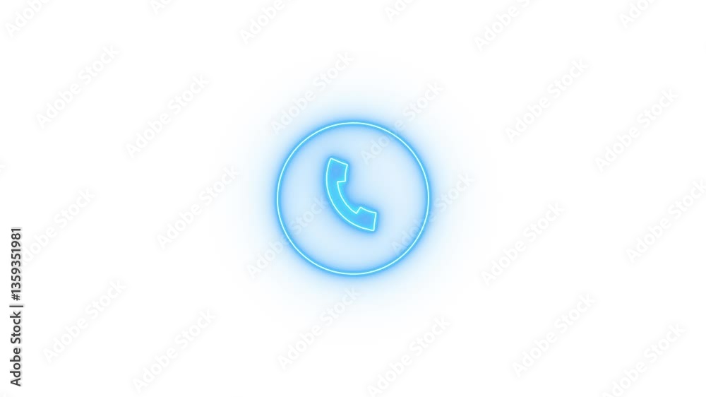 Telephone Calling Icon Animation. Telephone Calling Icon Animation.