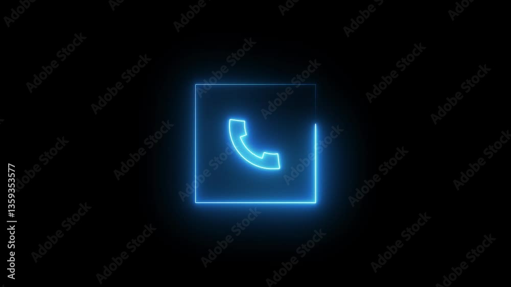 Telephone Calling Icon Animation. Telephone Calling Icon Animation.