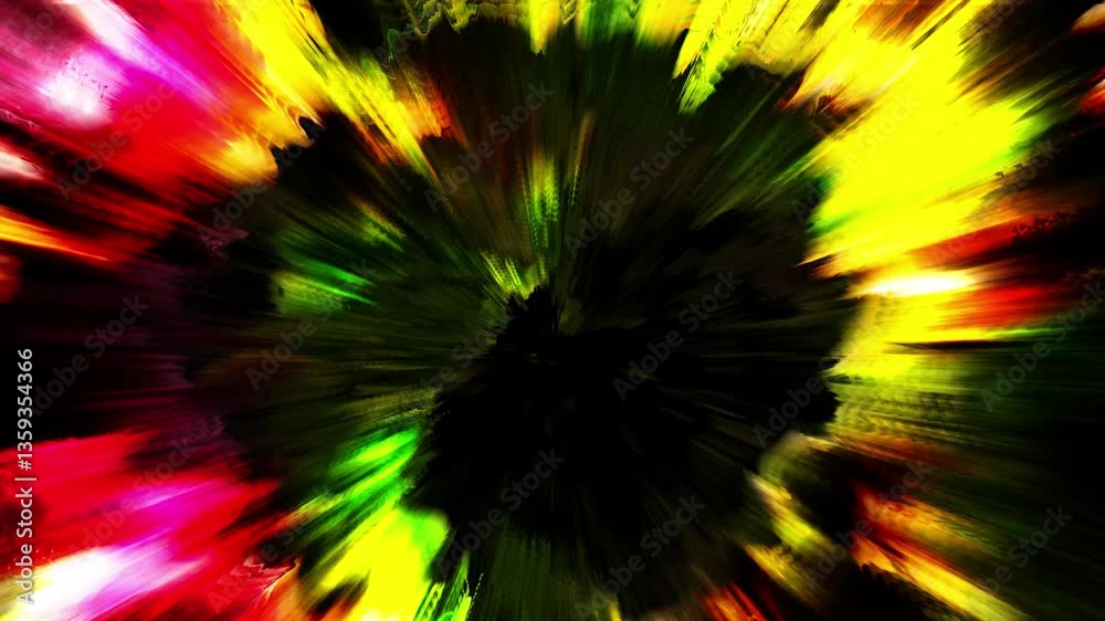 Abstract burst Magic Particles effect swirling blast wave explosion Overlay energy glowing Animation with alpha channel.