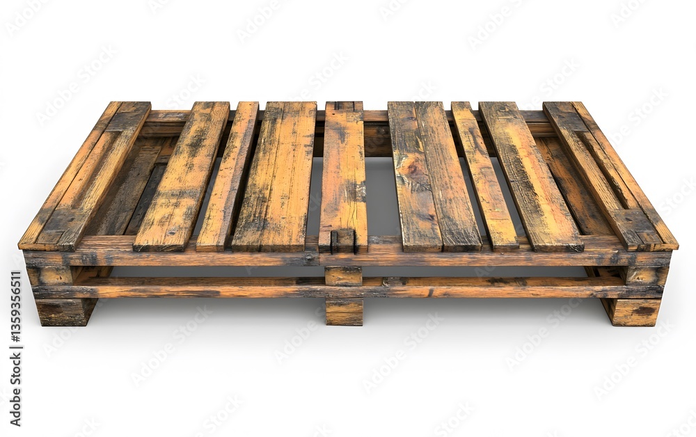 Rustic Wooden Pallet Texture Image for Design