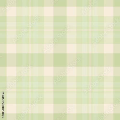Subtle pastel green and cream plaid pattern.  Perfect for backgrounds, textiles, packaging, and website designs.  Evokes feelings of calmness, freshness, and springtime.