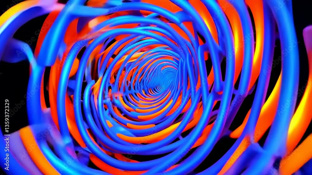 Colorful spiral animation creates an immersive experience with vibrant shades and dynamic movement Colorful spiral animation creates an immersive experience with vibrant shades and dynamic movement