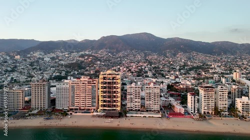 Shot of destruction in acapulco mexico by hurricane