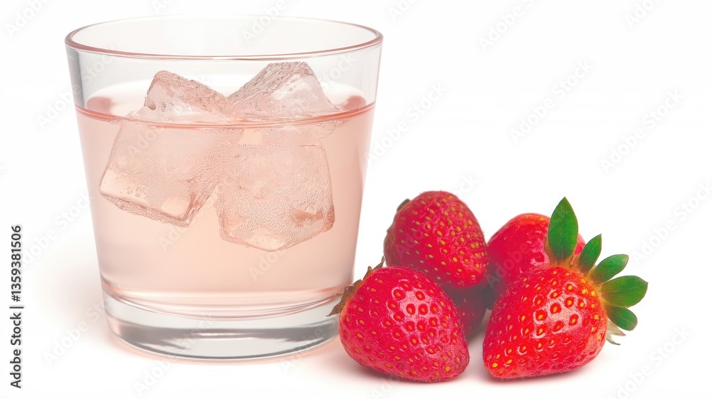 <Refreshing Strawberry Drink with Natural Ingredients: Delicious Non-Alcoholic Summer Beverage> <Refreshing Strawberry Drink with Natural Ingredients: Delicious Non-Alcoholic Summer Beverage>