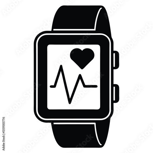 A smartwatch displaying health statistics.