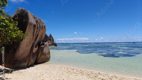 Anse Source d'Argent - The World's best rated beach on La Digue island in the Seychelles, Africa
