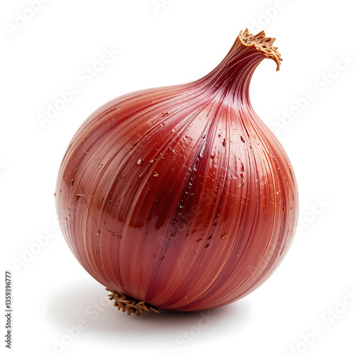 Wallpaper Mural Close up, Fresh whole onion isolated on white background Torontodigital.ca
