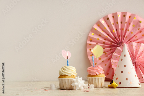 Sweet Birthday cupcakes wit...