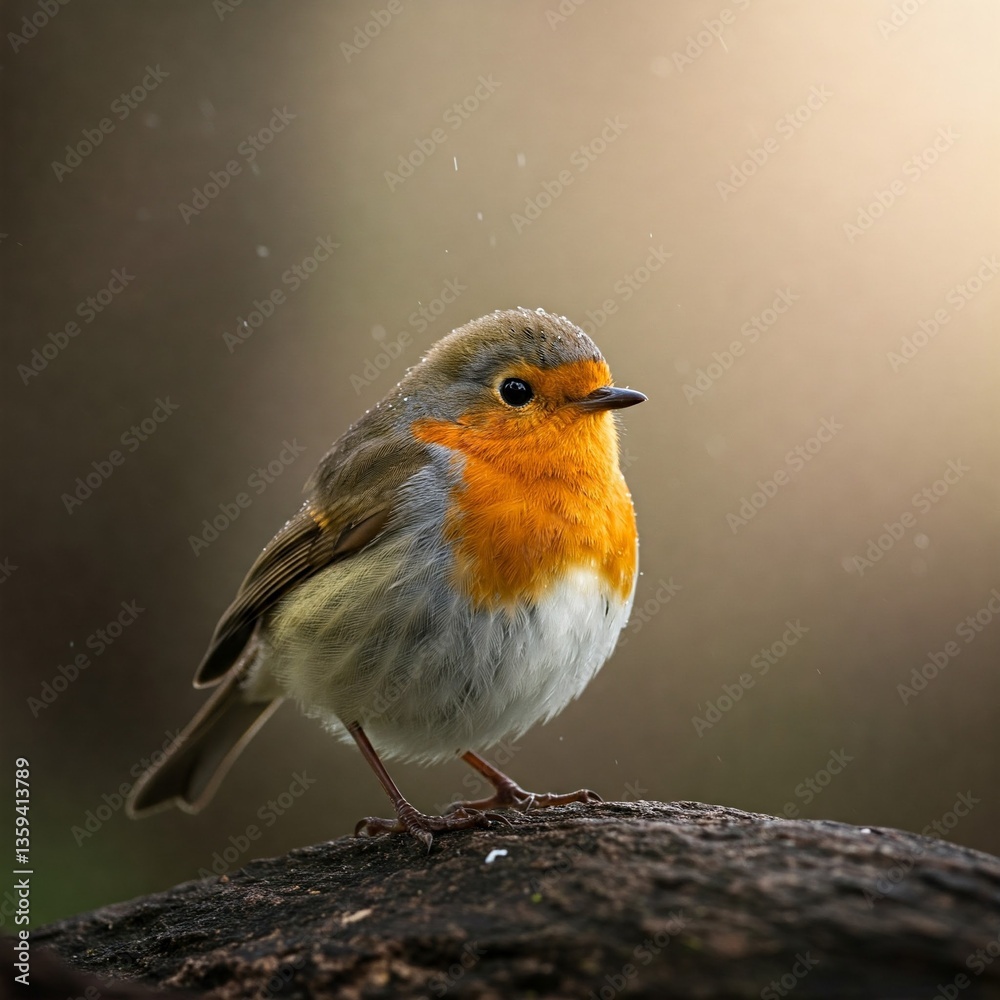 robin on snow robin on snow