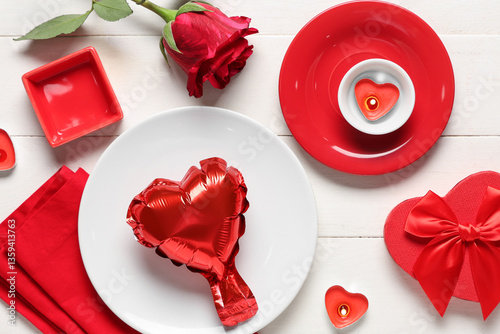 Beautiful table setting wit...