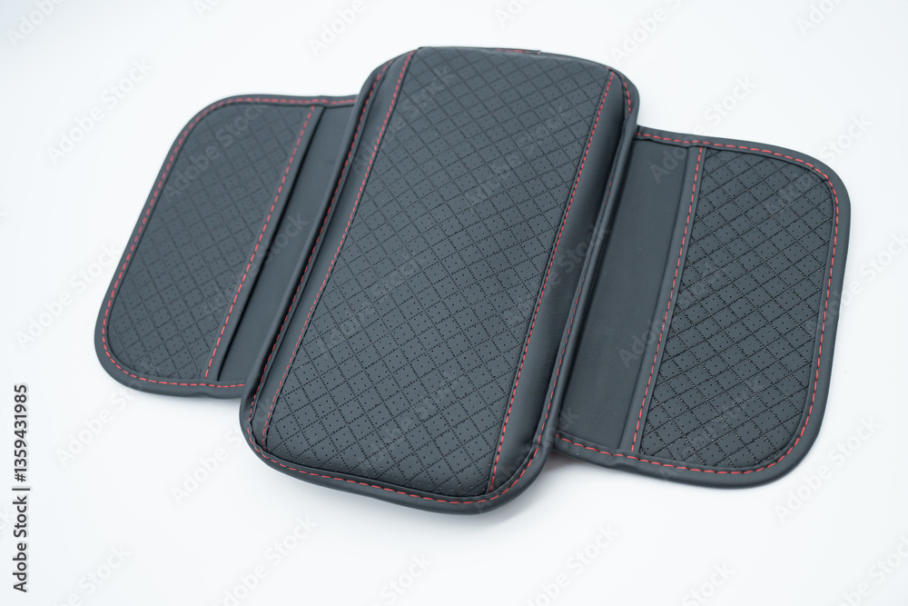 Leather Car Armrest Cushion with Memory Foam, Dual Phone Pockets, Card Holder, Elbow Support Pad, Anti-Scratch, Wear-Resistant, Breathable Design, Interior Accessory Leather Car Armrest Cushion with Memory Foam, Dual Phone Pockets, Card Holder, Elbow Support Pad, Anti-Scratch, Wear-Resistant, Breathable Design, Interior Accessory