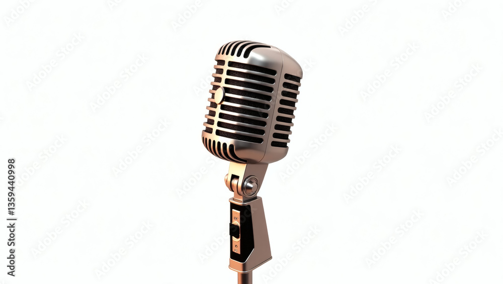 Fototapeta premium Classic Retro Mic – Timeless Sound