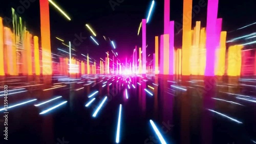  A high-energy, dubstep-inspired sound visualizer with strobe effects..