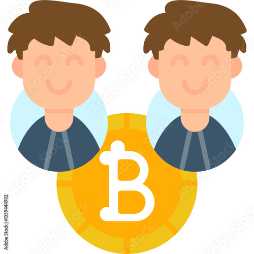 Blockchain Icon Vector Element
