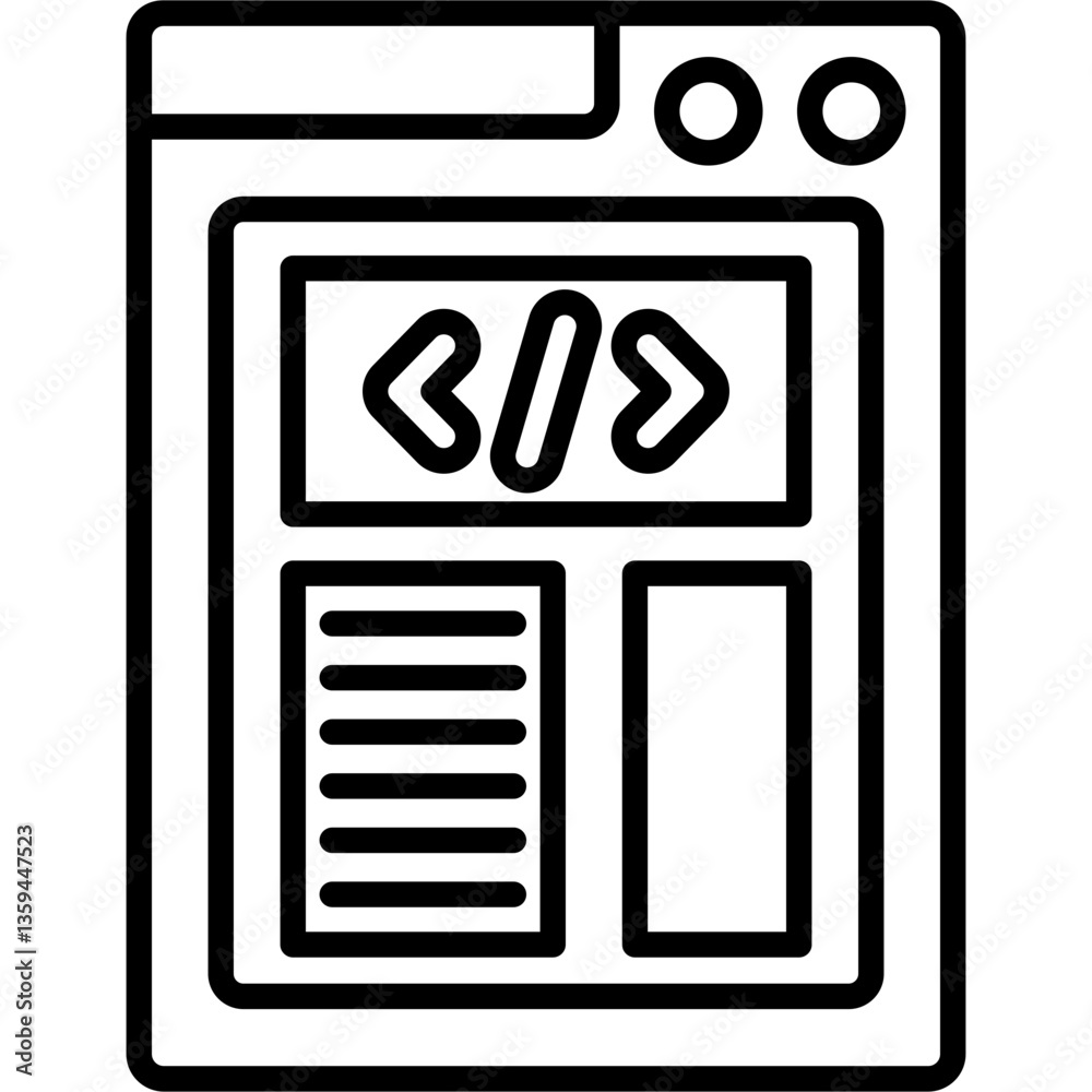 Website Icon Vector Element