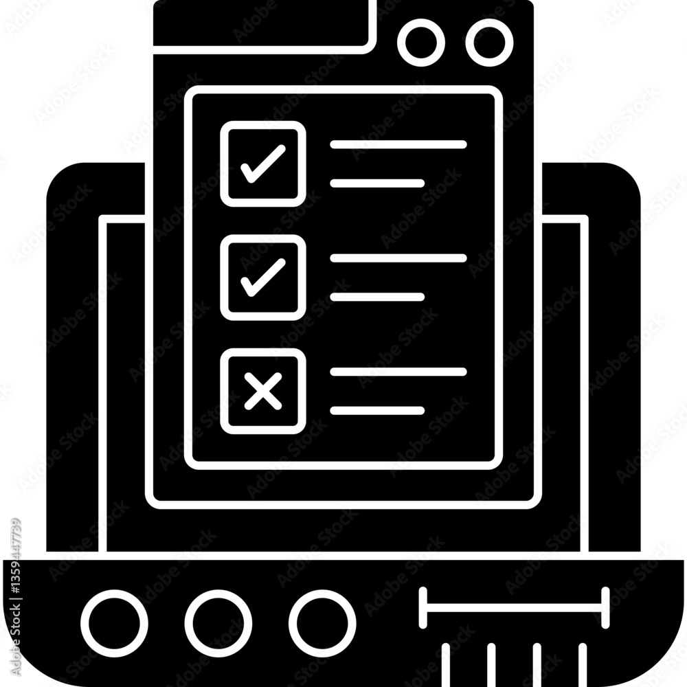 Fototapeta premium Testing Icon Vector Element