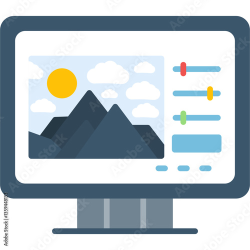 Image Editing Icon Vector Element