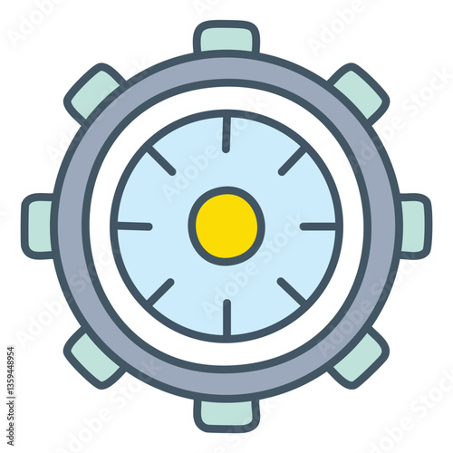 Futuristic robot wheels. vector eps