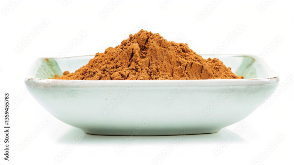 Acai powder in a bowl on a clean background Acai powder in a bowl on a clean background