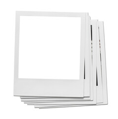 Vintage Polaroid, instant photo frame isolated in transparent PNG, polaroid frame - isolated design element