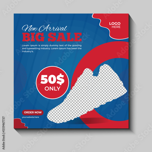 Social media post banner template 
