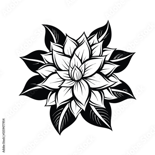 vector illustration of a flower