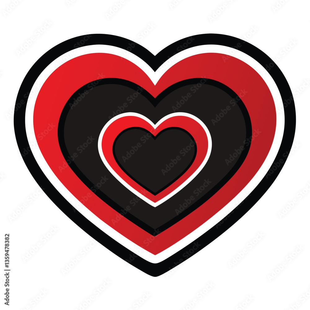 Collection of Unique Heart Shapes, Symmetrical, Tilted, Hand-Drawn, Puffy, Thin Outline, Thick Outline, Double Layered, Geometric Heart, Wide, Modern Minimalist, and Valentine Variations in Red, Black Collection of Unique Heart Shapes, Symmetrical, Tilted, Hand-Drawn, Puffy, Thin Outline, Thick Outline, Double Layered, Geometric Heart, Wide, Modern Minimalist, and Valentine Variations in Red, Black