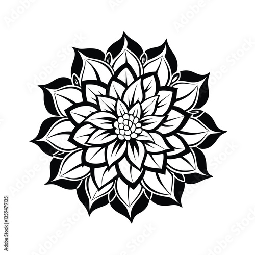 vector illustration of a flower