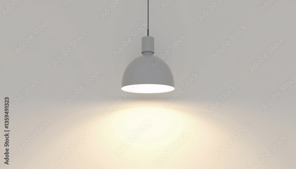 Hanging pendant light mockup with soft shadows. Hanging pendant light mockup with soft shadows.