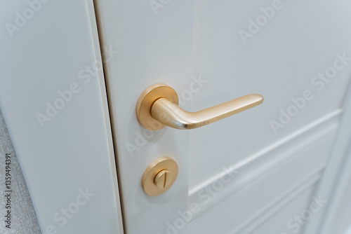 Fotografija Here is an extensive and detailed description of a pristine white door, which fe