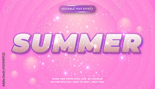 Summer Editable Text Effect