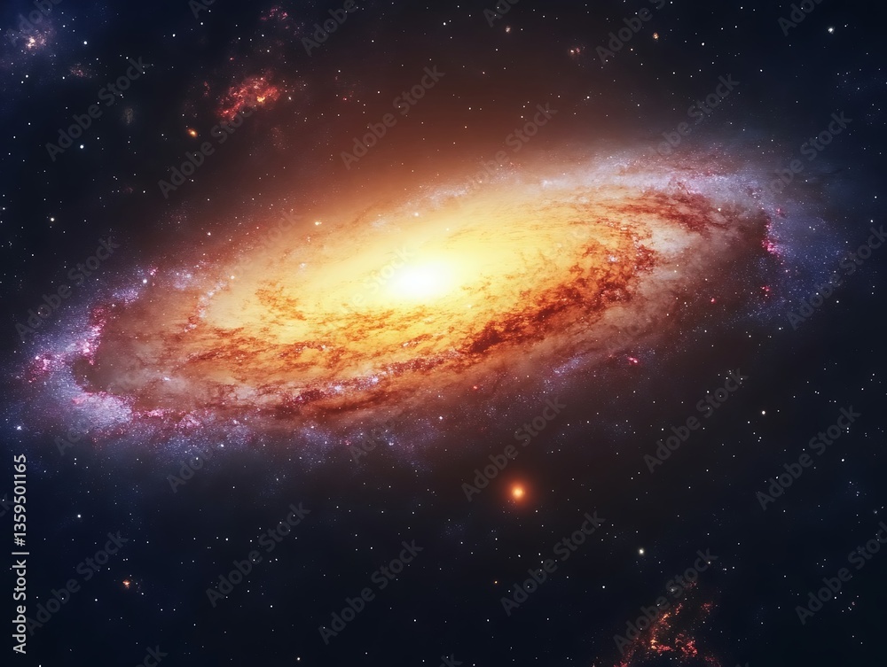 Fototapeta premium Spiral Galaxy in Deep Space. (5)