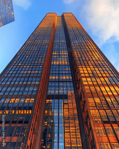 Wallpaper Mural Skyscraper bottom view Torontodigital.ca