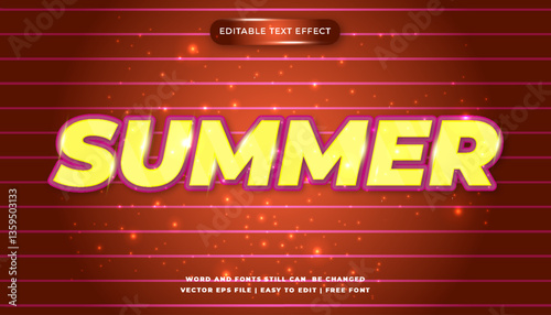 Summer Editable Text Effect