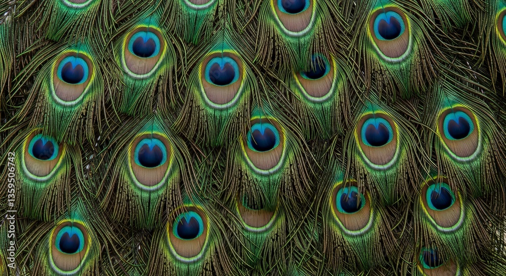 Obraz premium Peacock Feather Background