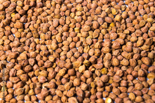Fotografie Organic Brown Chickpeas