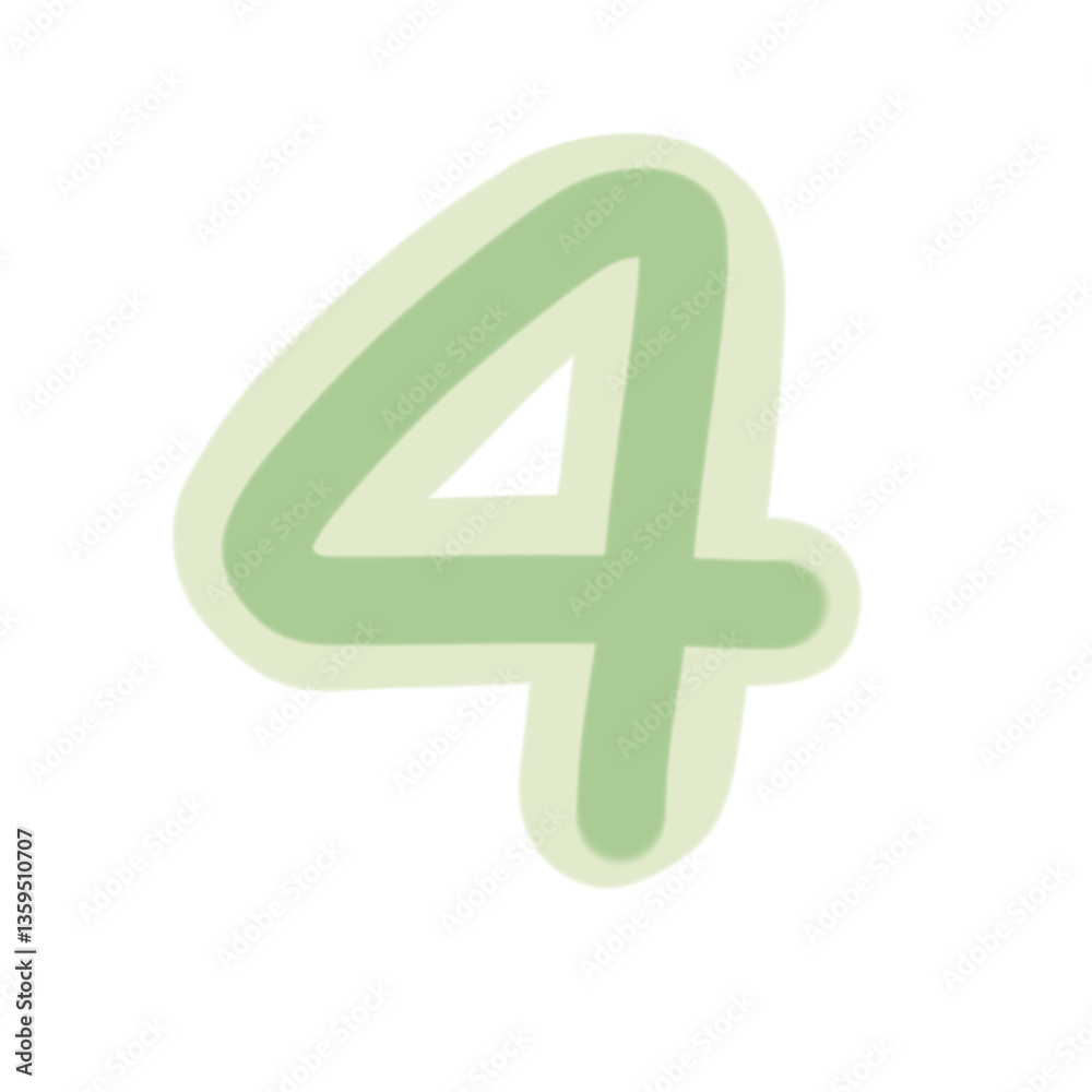 Fototapeta premium Number